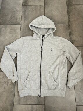 OVO Drake Classic Full Zip hoodie heather gray size Large.